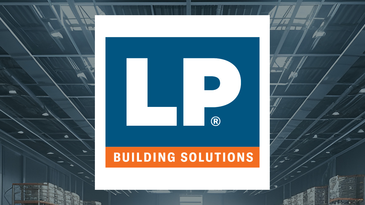 Louisiana-Pacific logo with Construction background