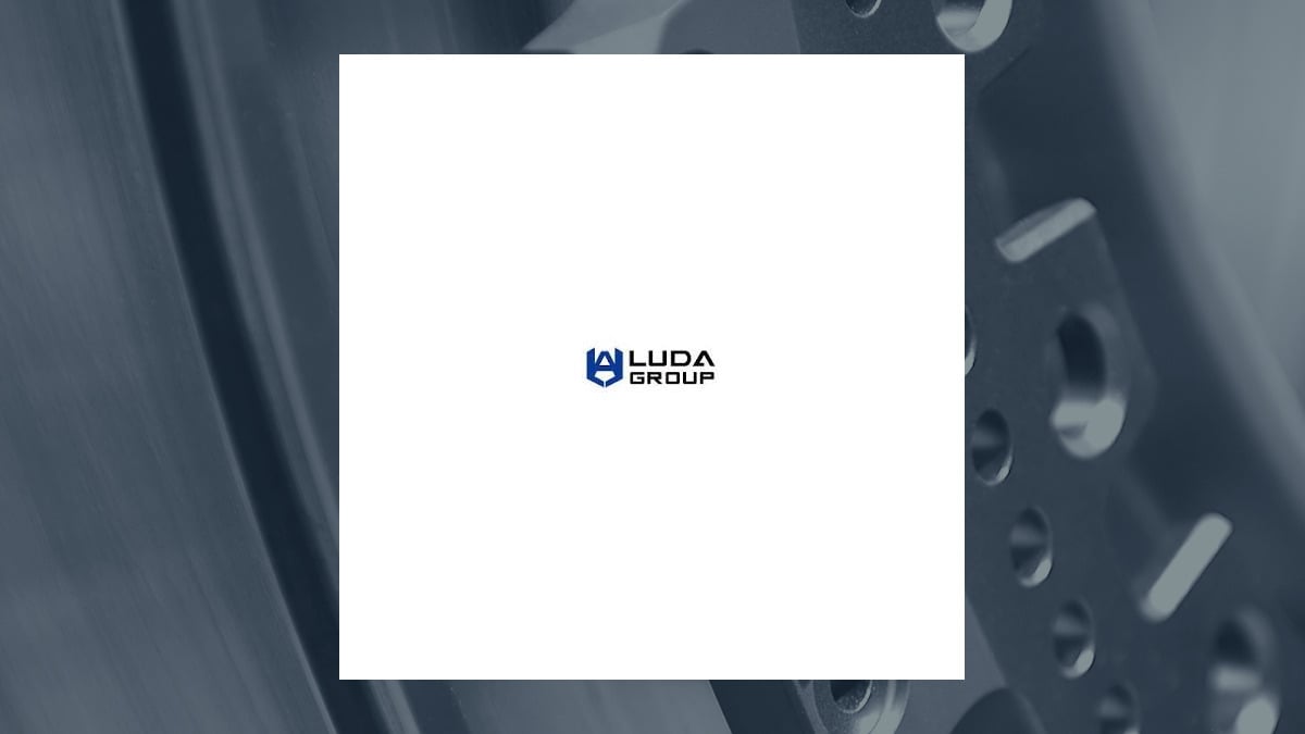 Luda Technology Group logo with Manufacturing background