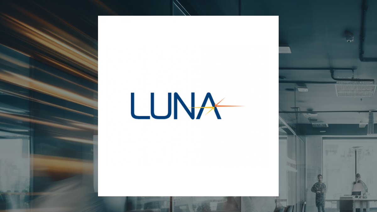 Luna Innovations logo with Business Services background
