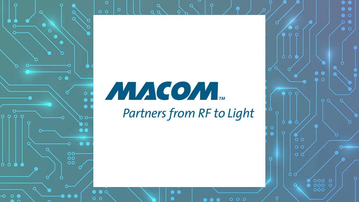 MACOM Technology Solutions logo with Computer and Technology background