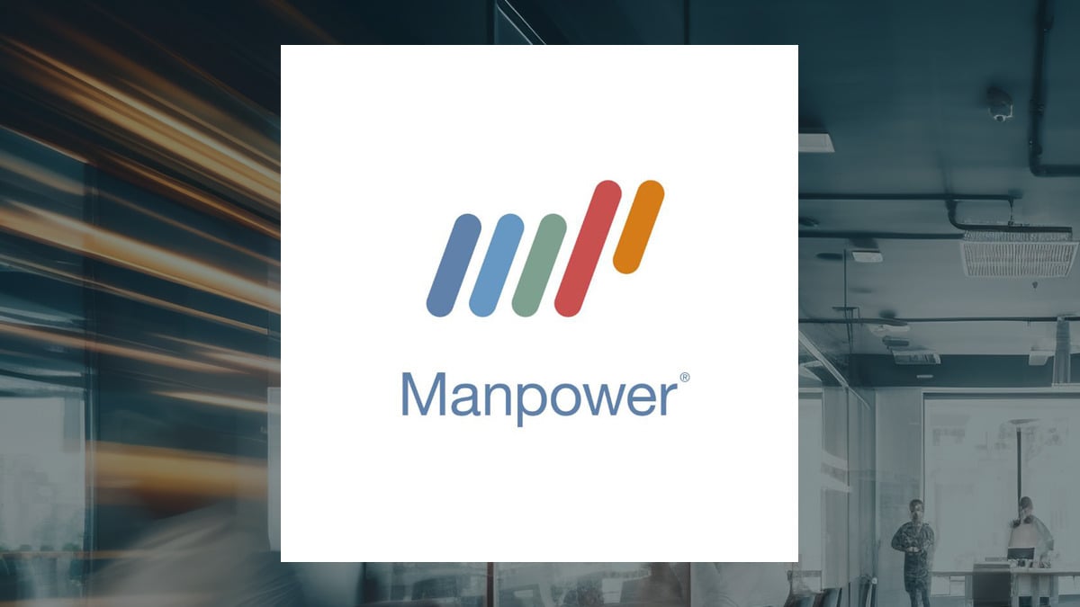 ManpowerGroup logo with Business Services background