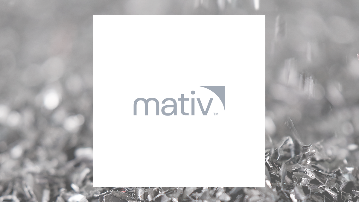 Mativ logo with Basic Materials background
