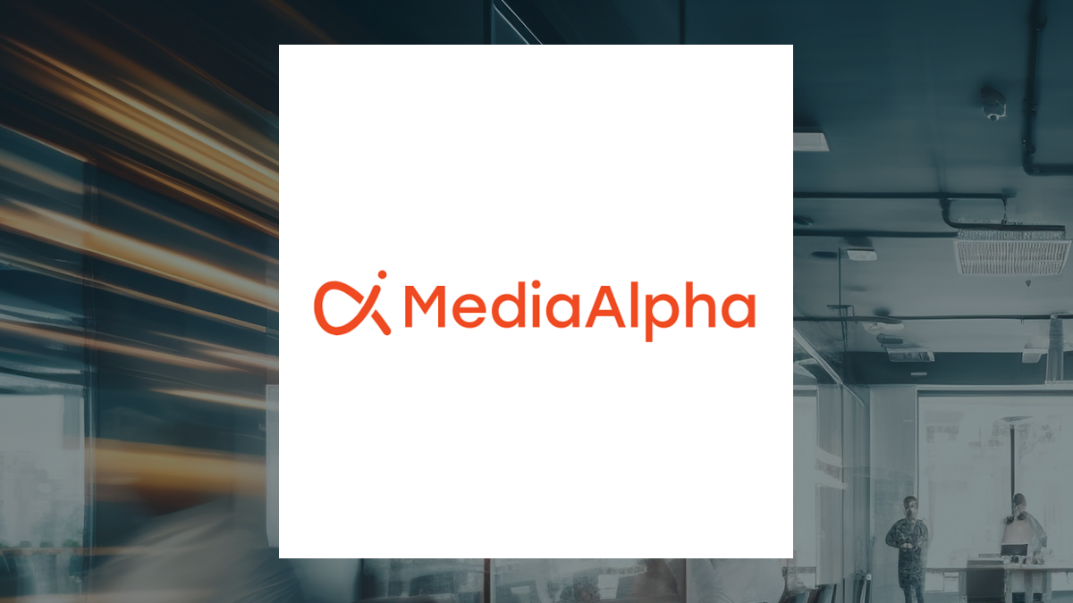 MediaAlpha logo with Business Services background