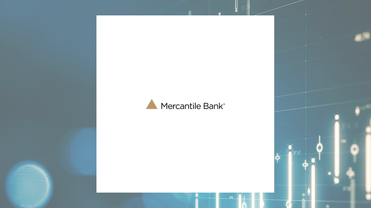 Mercantile Bank logo with Finance background