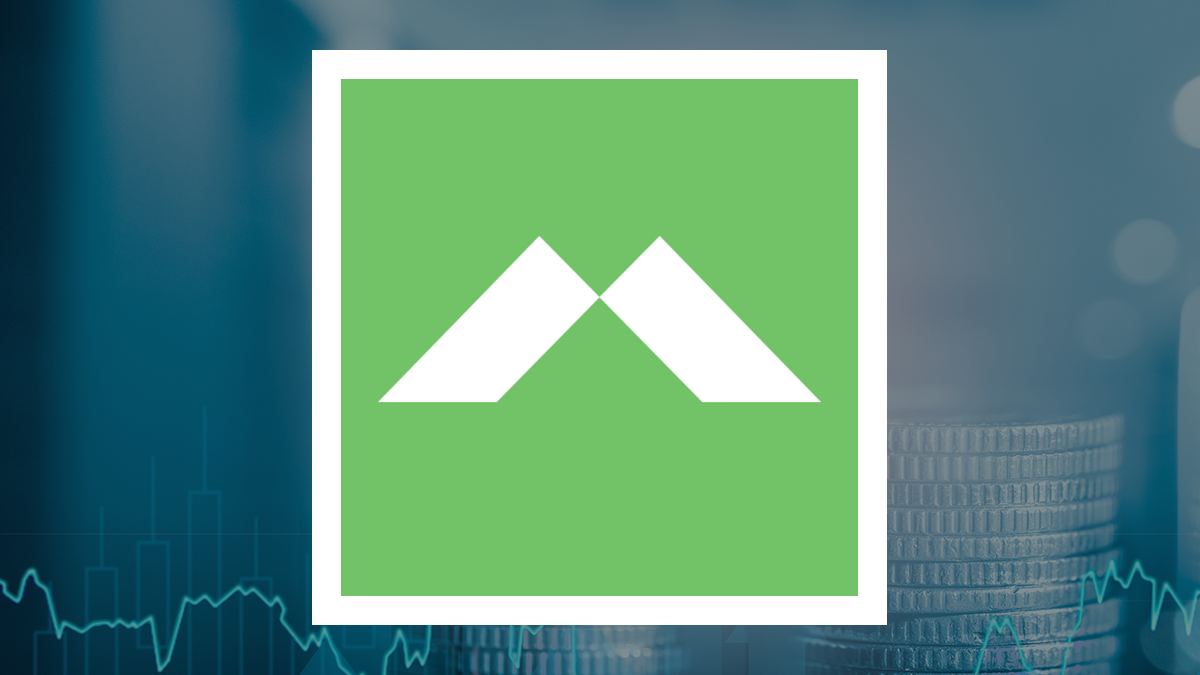 Merchants Bancorp logo with Finance background