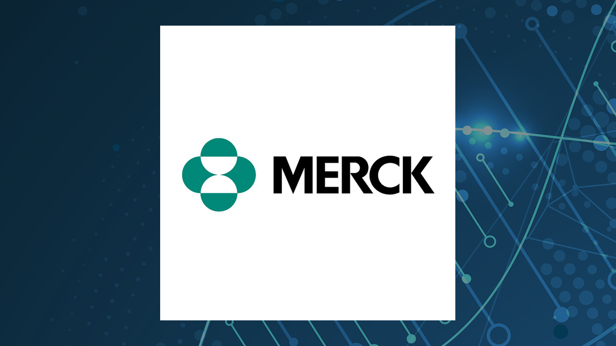 Merck & Co., Inc. logo with Healthcare background