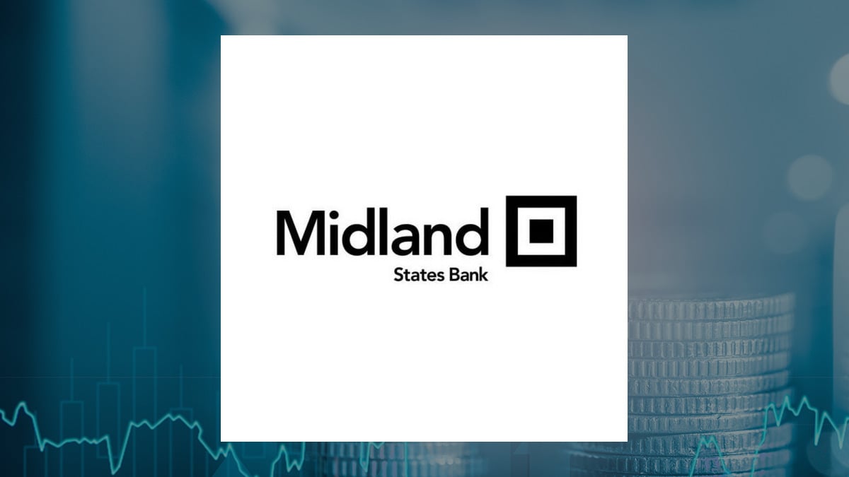 Midland States Bancorp logo with Finance background
