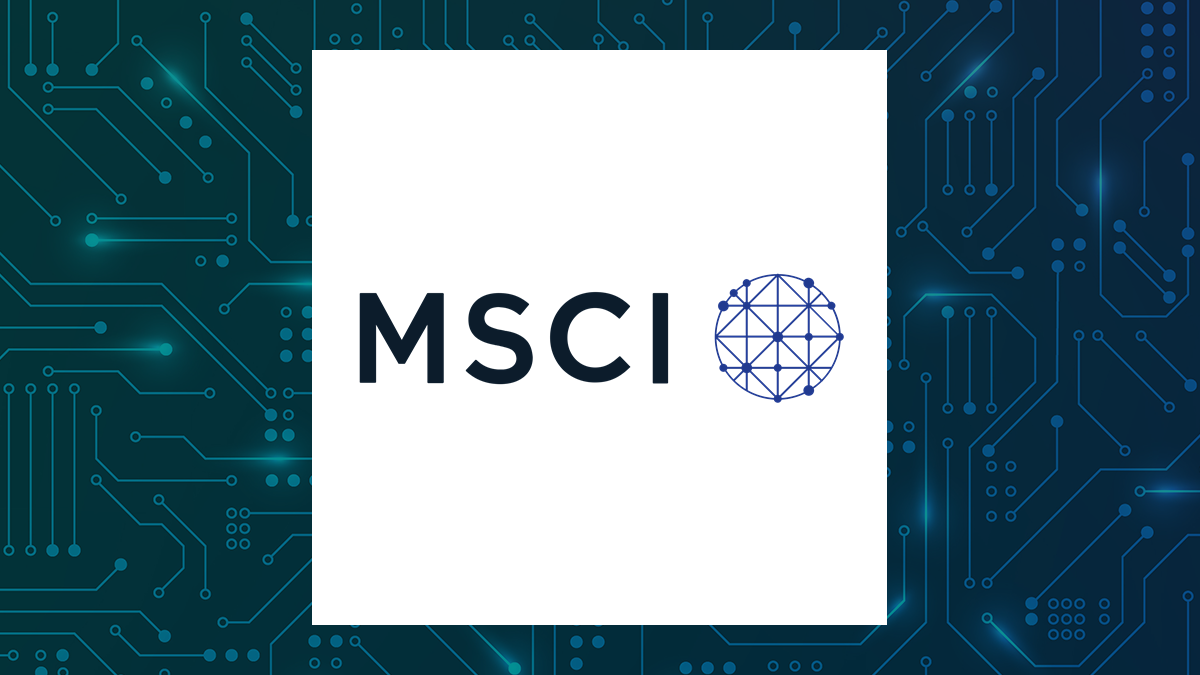 MSCI logo with Financial Services background
