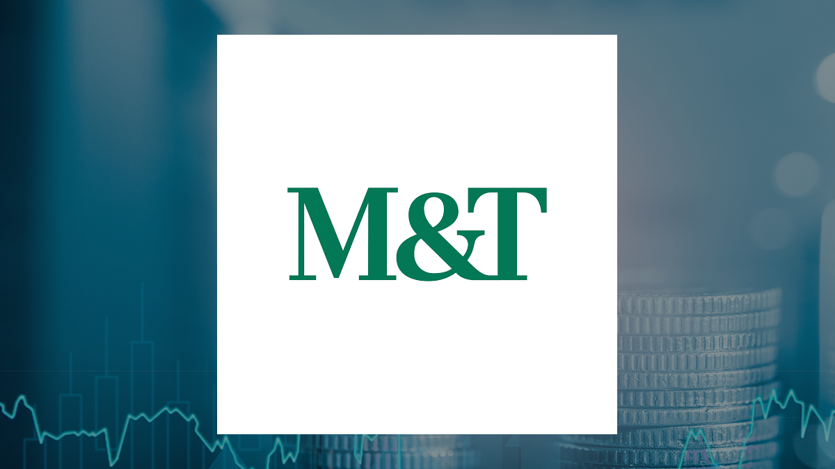 M&T Bank logo with Finance background