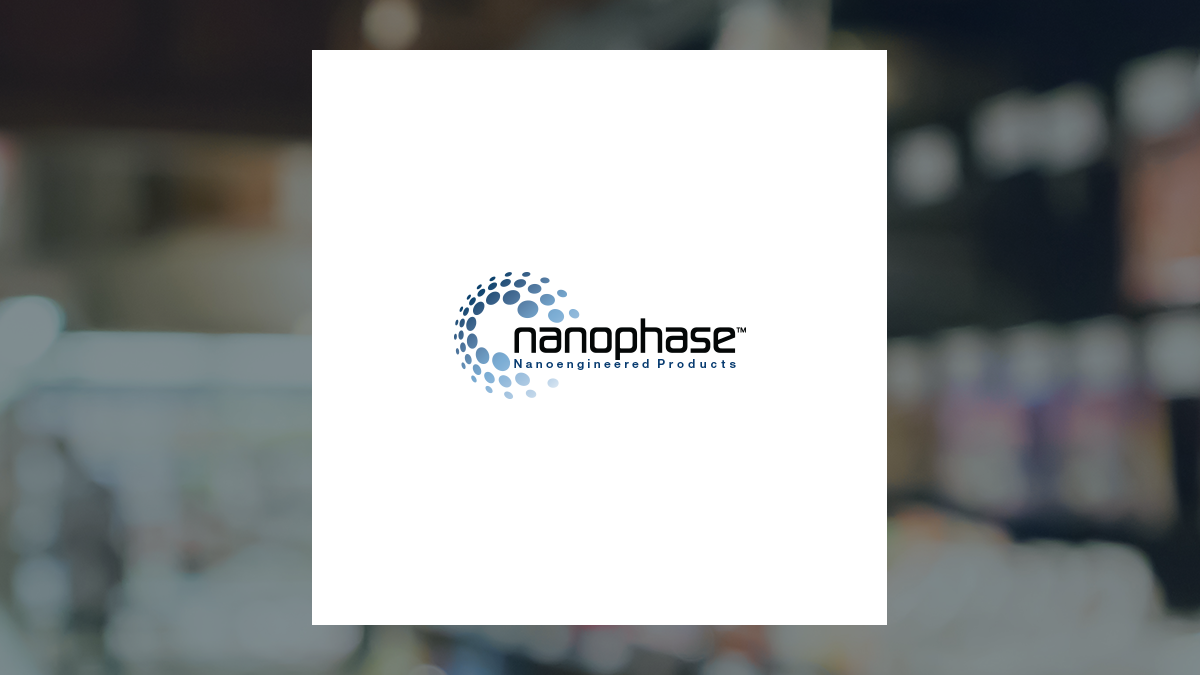 Nanophase Technologies logo with Consumer Staples background