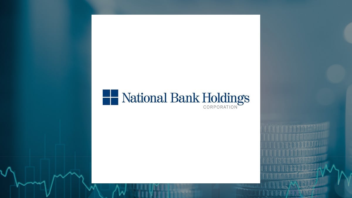 National Bank logo with Finance background