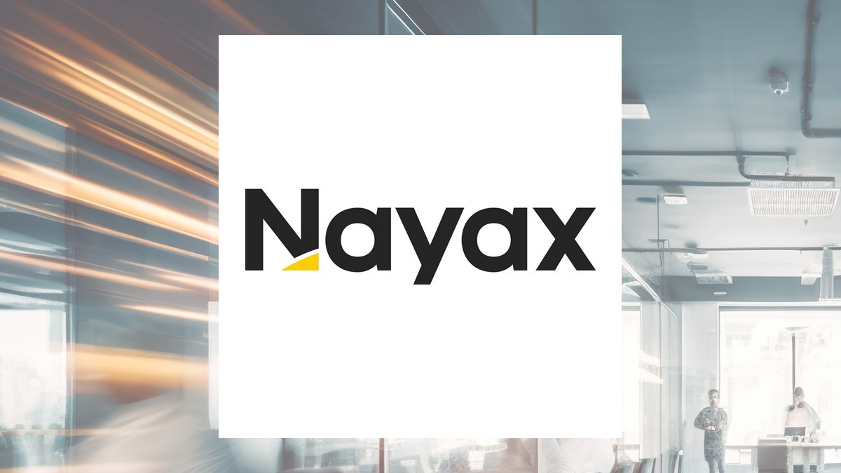 Nayax logo with Business Services background