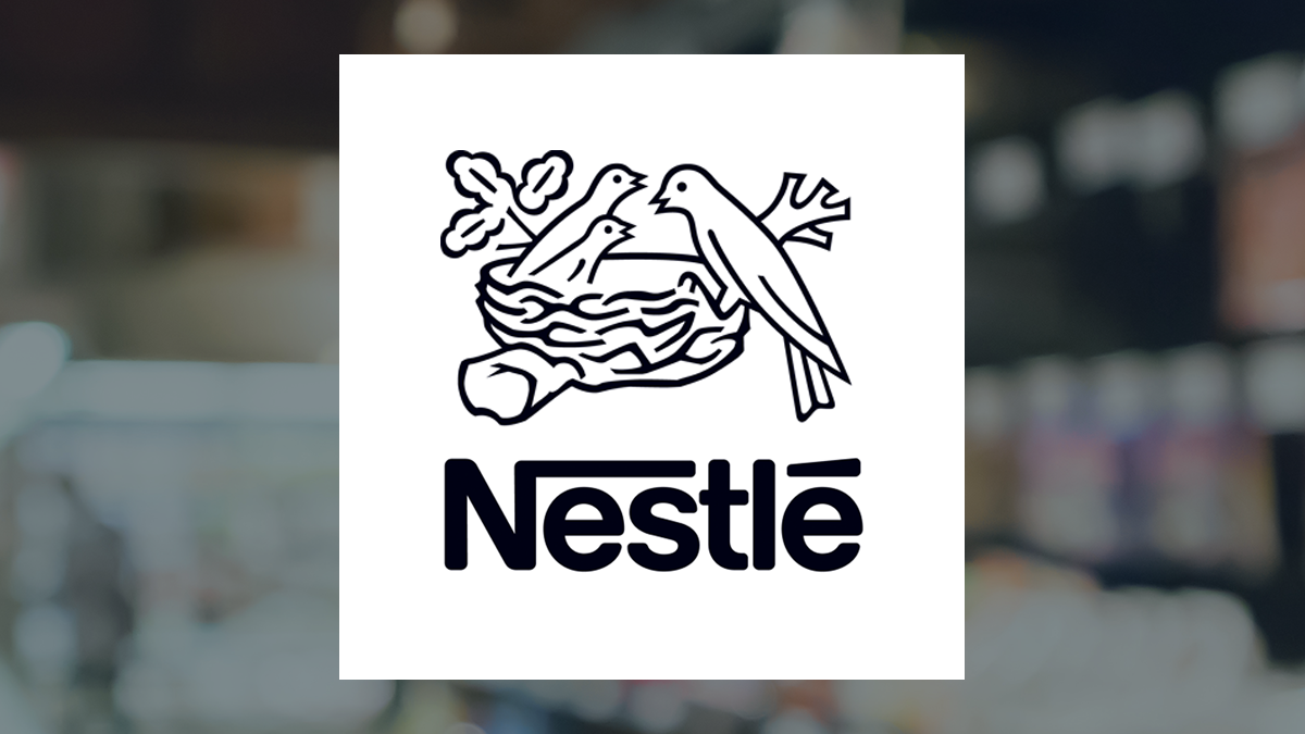 Nestlé logo with Consumer Defensive background