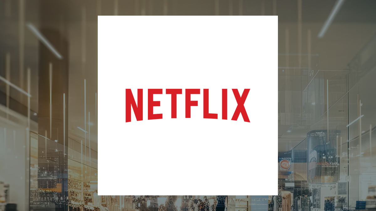 Netflix logo with Consumer Discretionary background