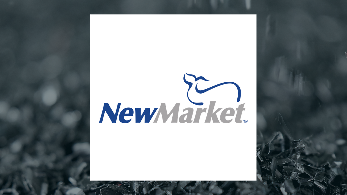 NewMarket logo with Basic Materials background