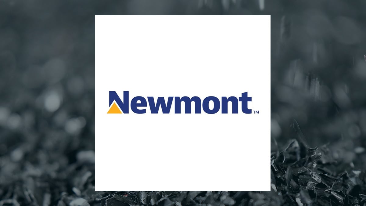 Newmont logo with Basic Materials background