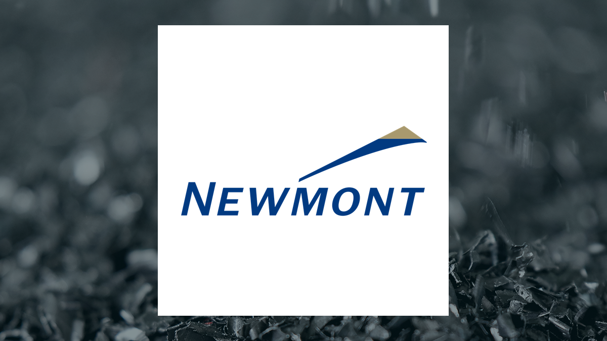 Newmont logo with Basic Materials background