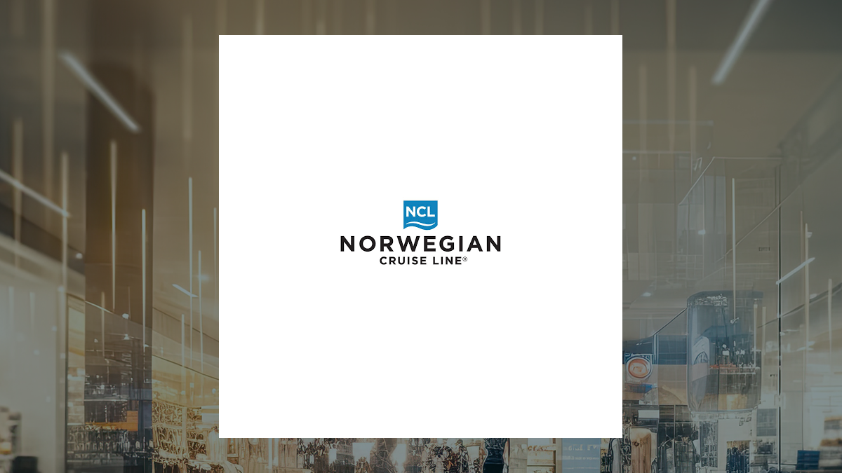 Norwegian Cruise Line logo with Consumer Discretionary background