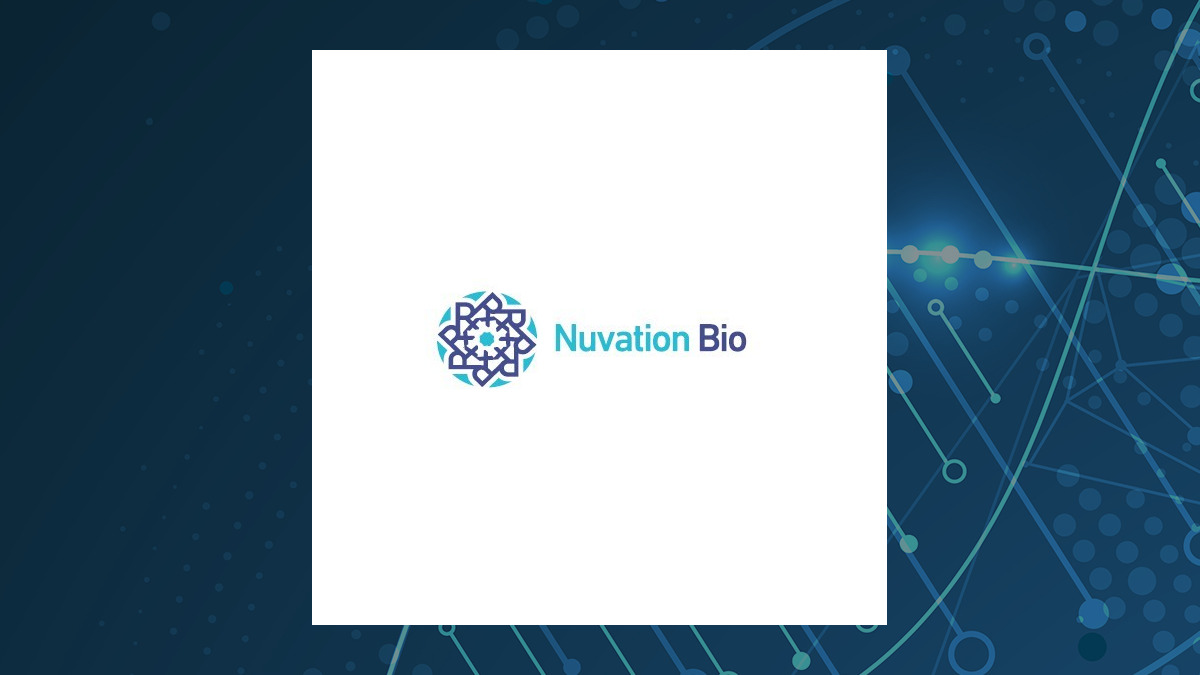 Nuvation Bio logo with Medical background