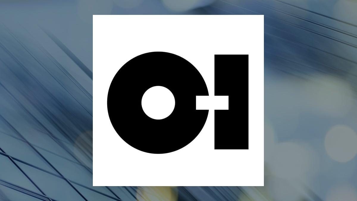 O-I Glass logo with Industrial Products background