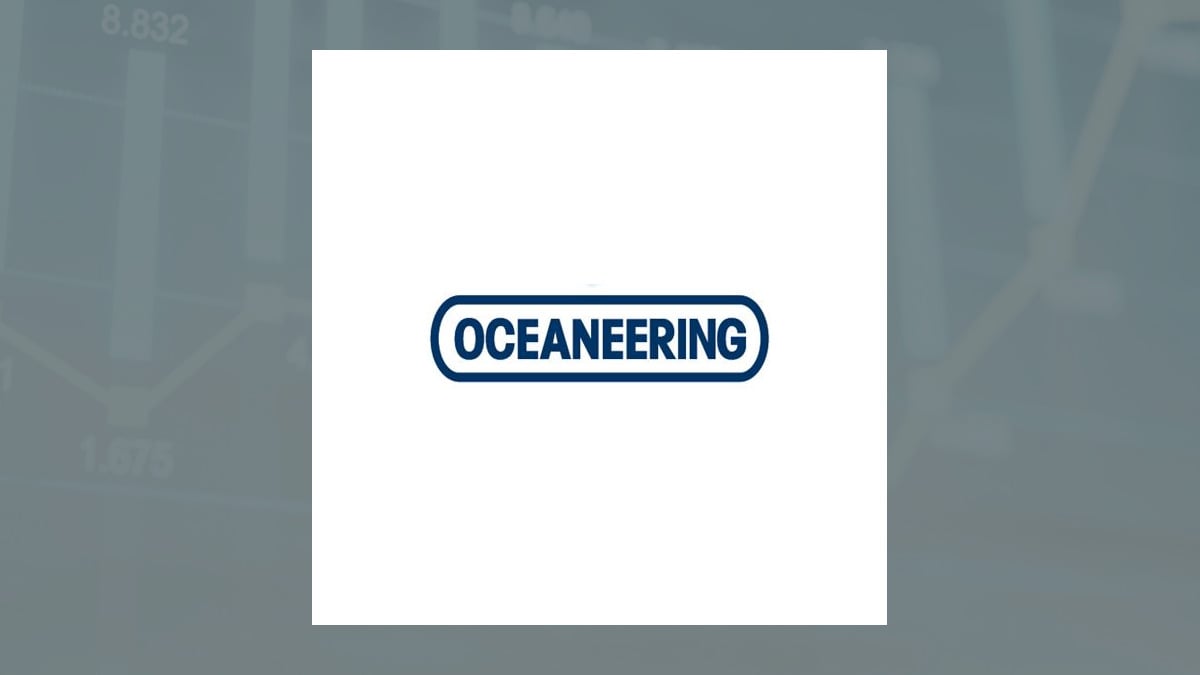 Oceaneering International logo with Oils/Energy background
