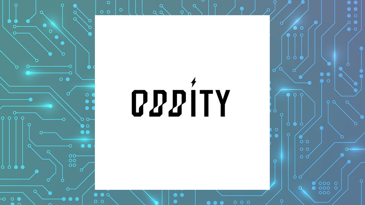 Oddity Tech logo with Computer and Technology background
