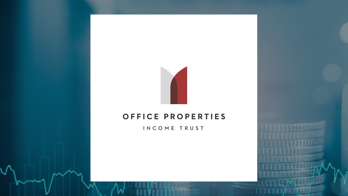 Office Properties Income Trust logo with Finance background