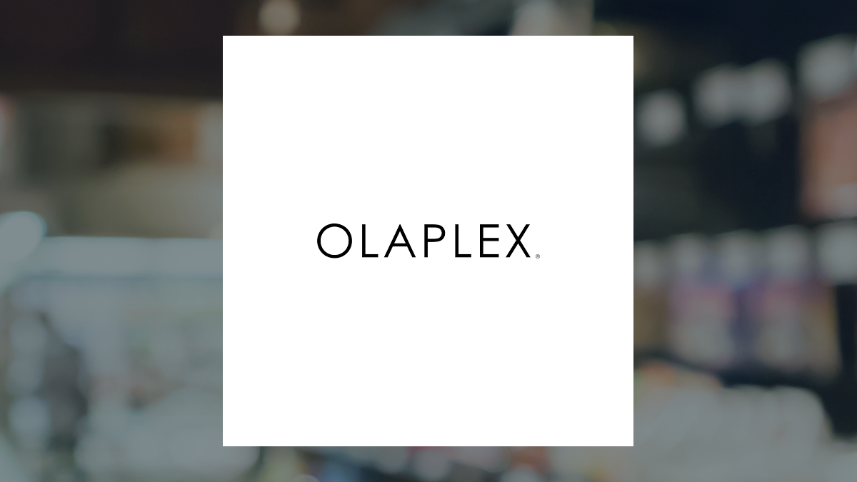 Olaplex logo with Consumer Staples background