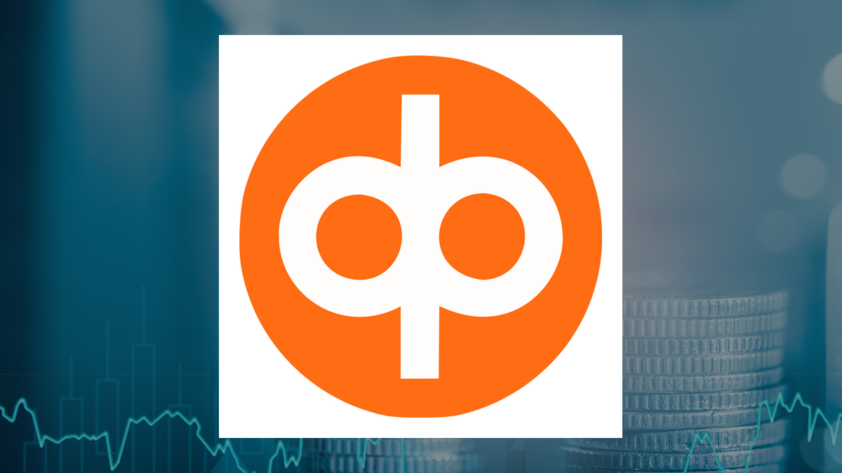 OP Bancorp logo with Finance background