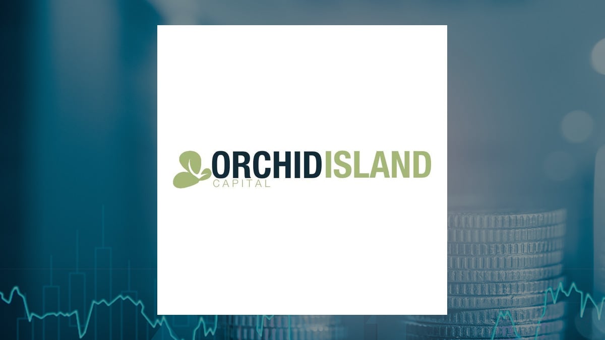 Orchid Island Capital logo with Finance background