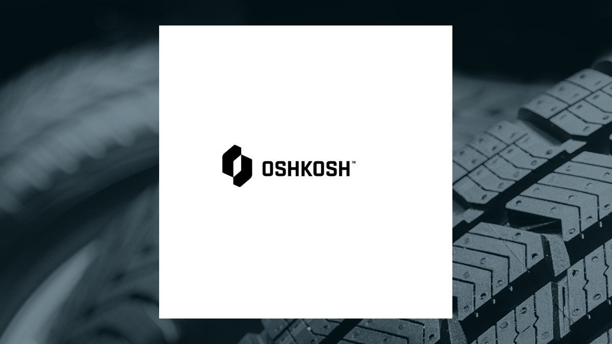 Oshkosh logo with Auto/Tires/Trucks background