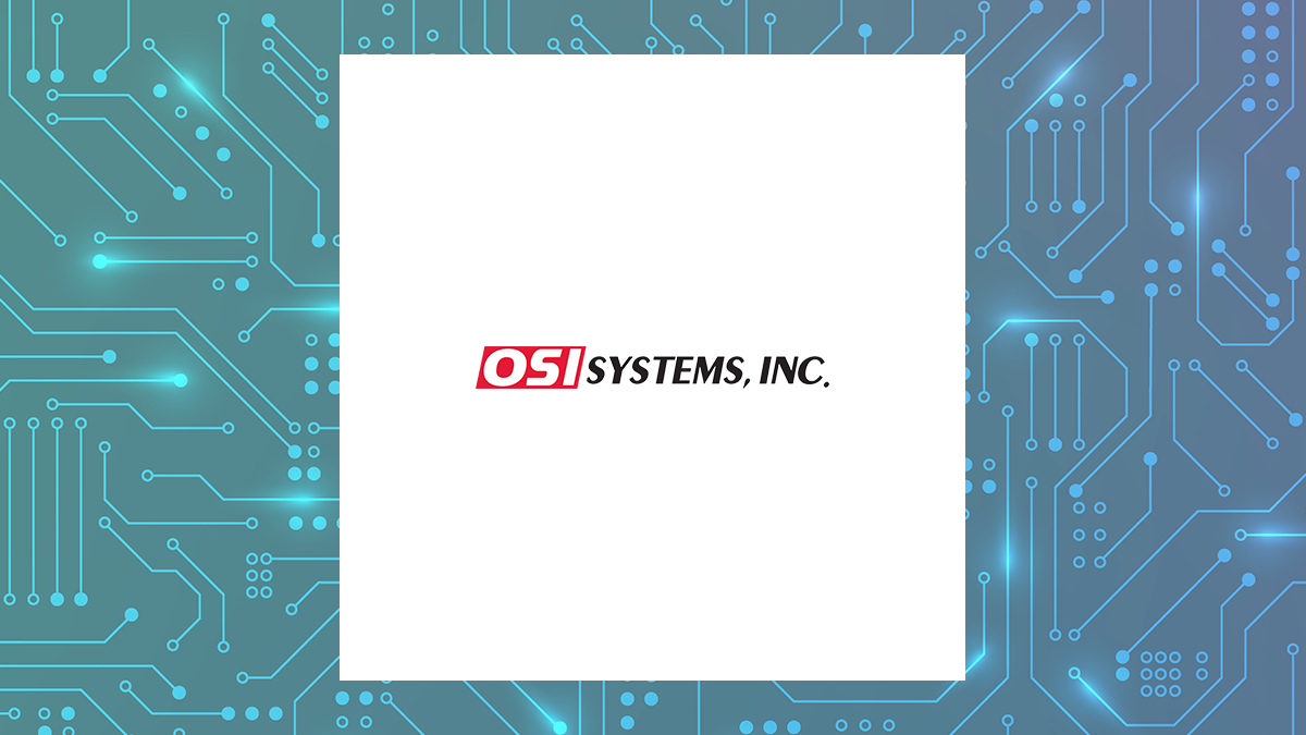 OSI Systems logo with Computer and Technology background