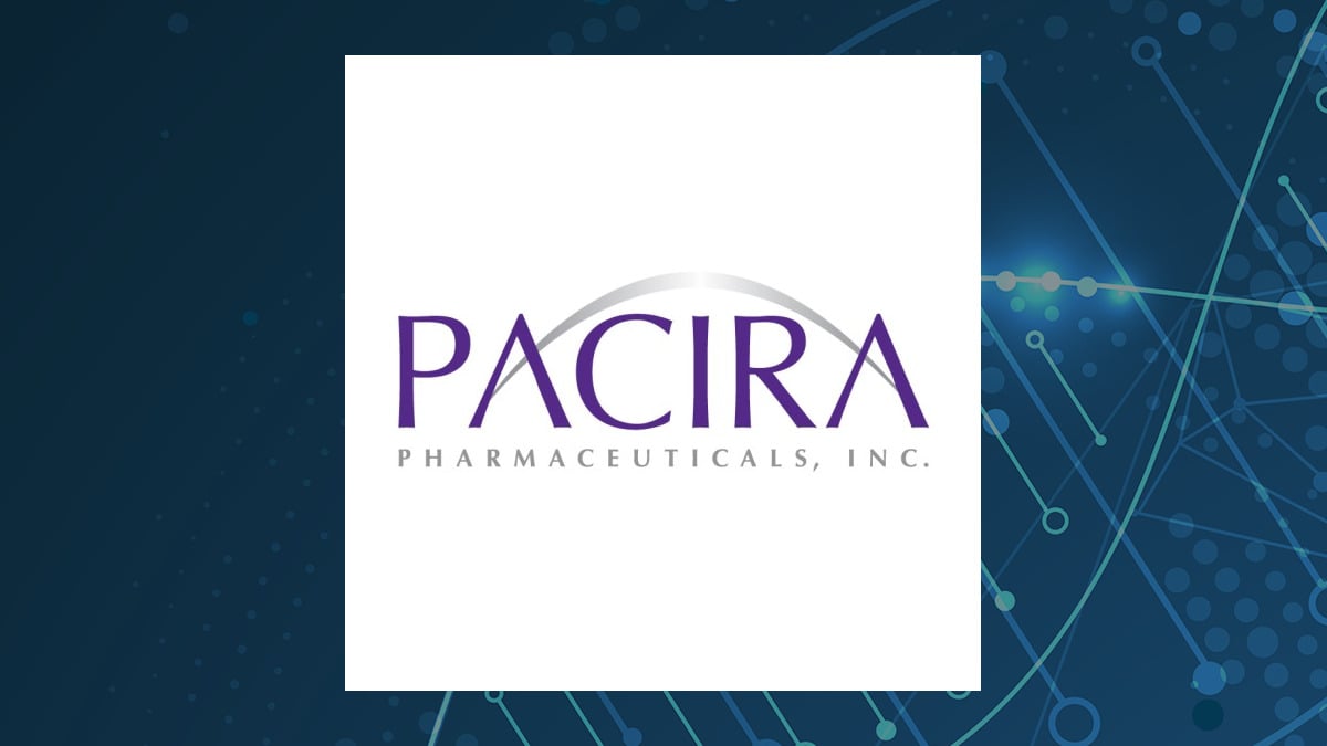 Pacira BioSciences logo with Medical background