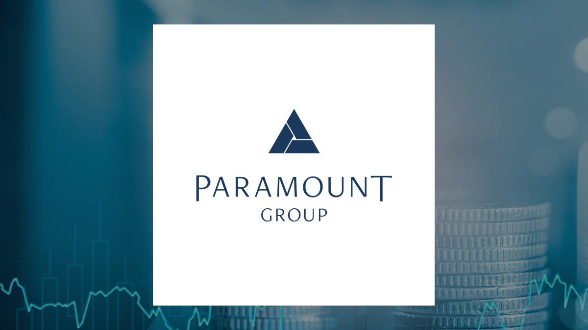Paramount Group logo with Finance background