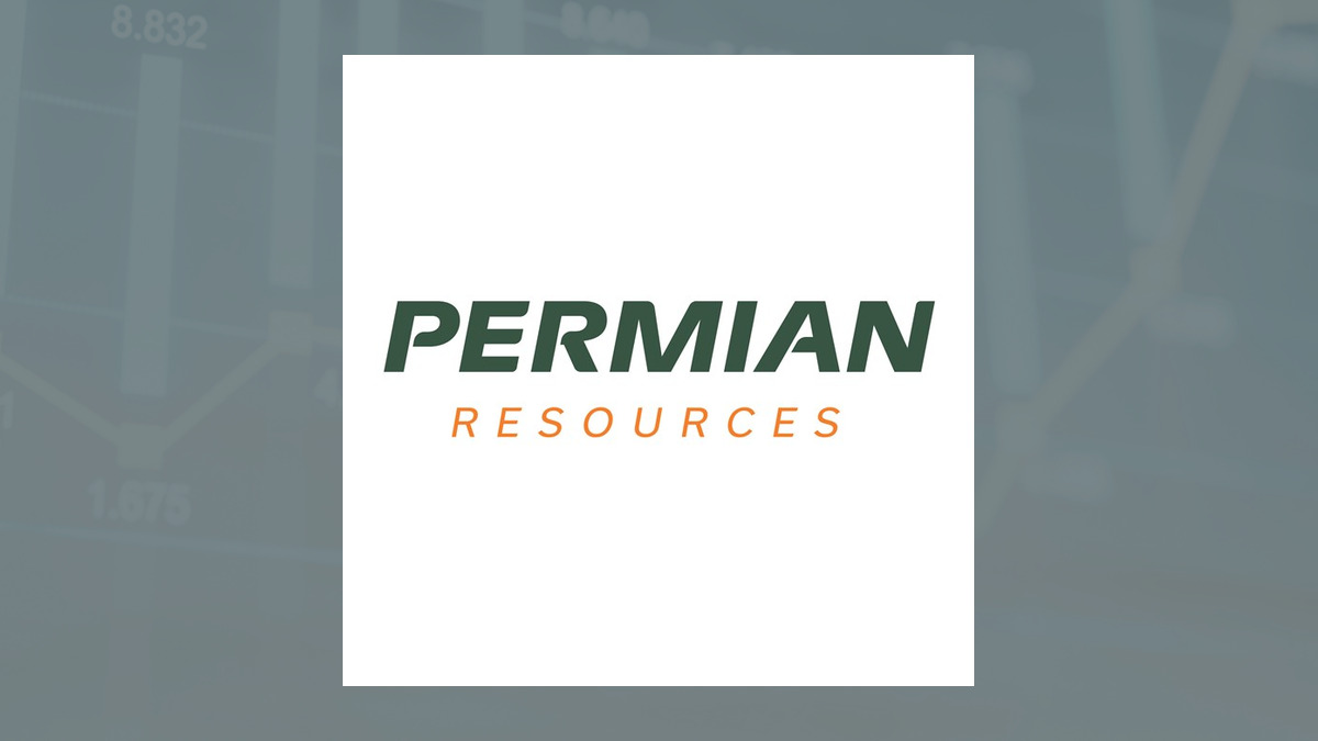 Permian Resources logo with Oils/Energy background