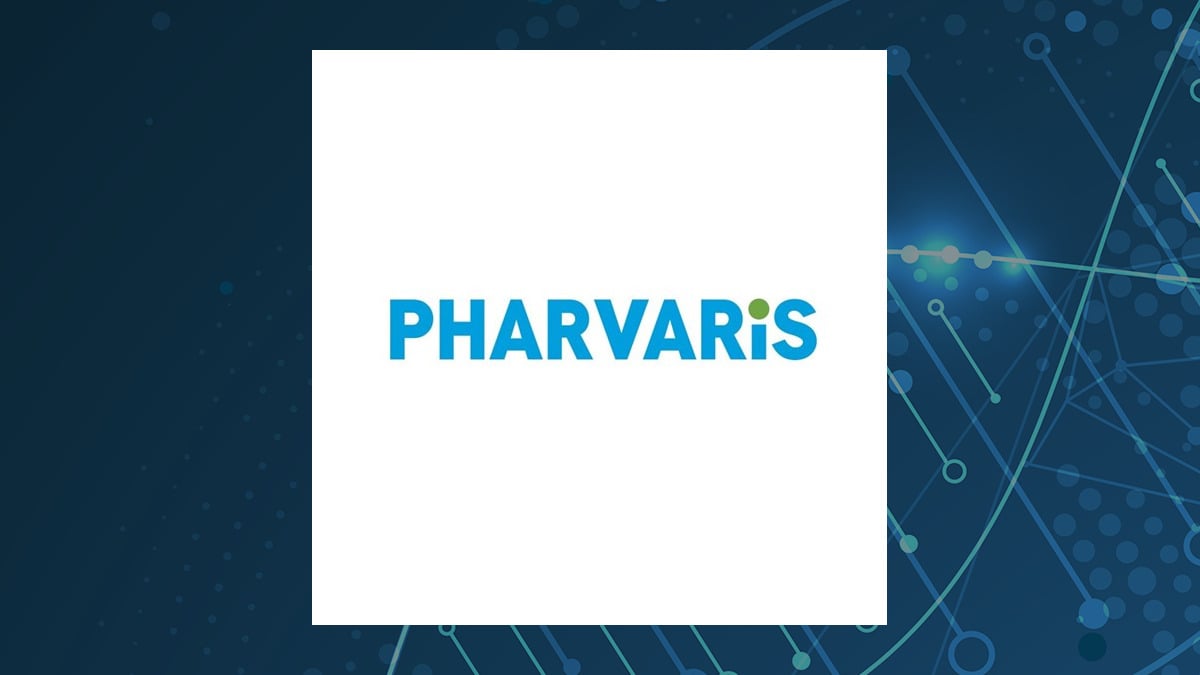 Pharvaris logo with Medical background