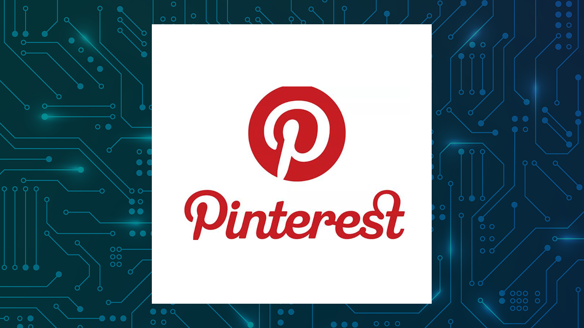 Pinterest logo with Computer and Technology background