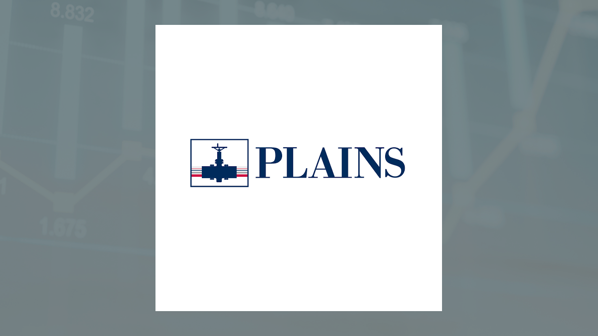 Plains All American Pipeline logo with Oils/Energy background