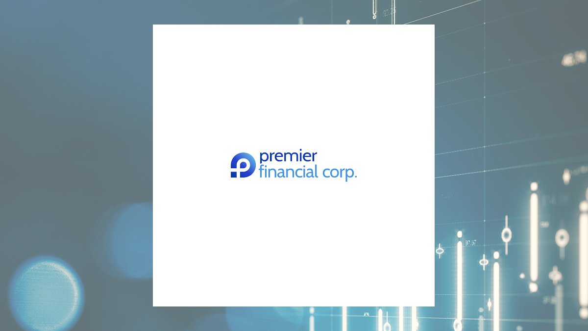 Premier Financial logo with Finance background