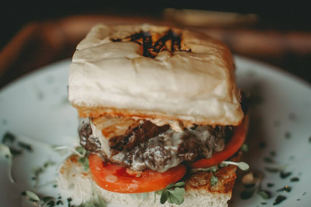 MarketBeat burger, created by Chef Lance's on Phillips