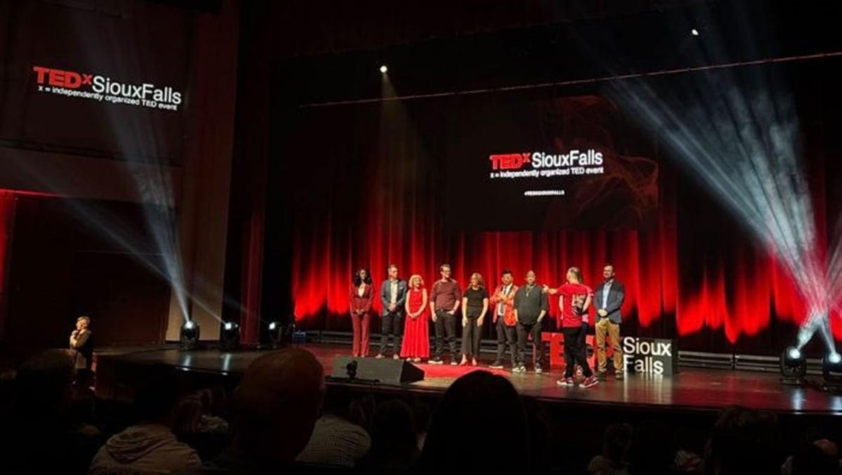 TEDx Speaekrs on stage
