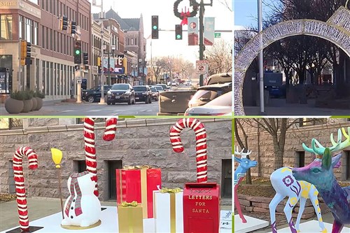A collage of images from MarketBeat Holiday Plaza