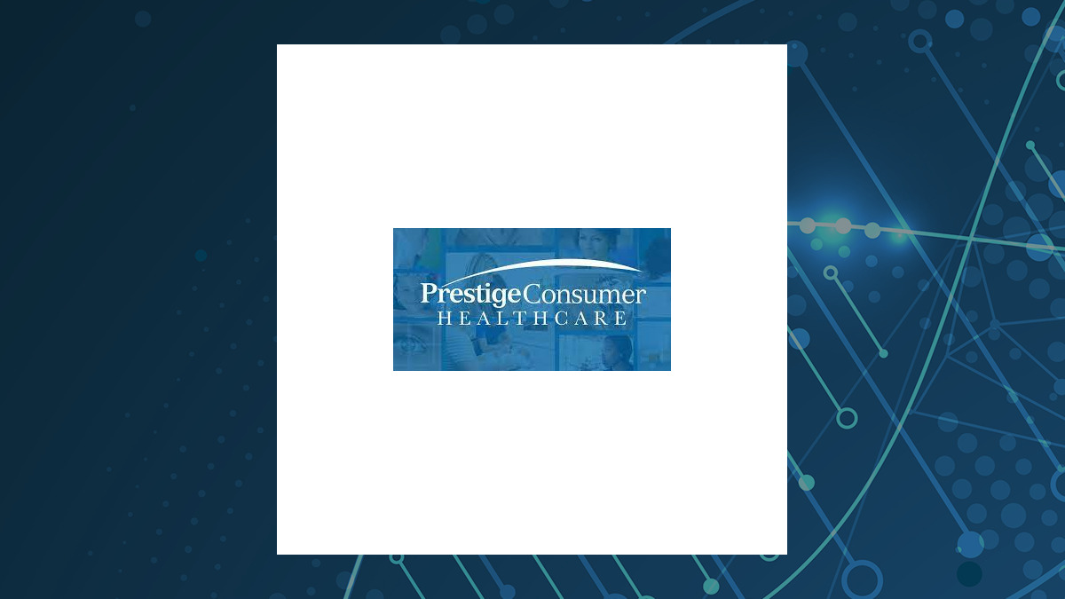 Prestige Consumer Healthcare logo with Medical background