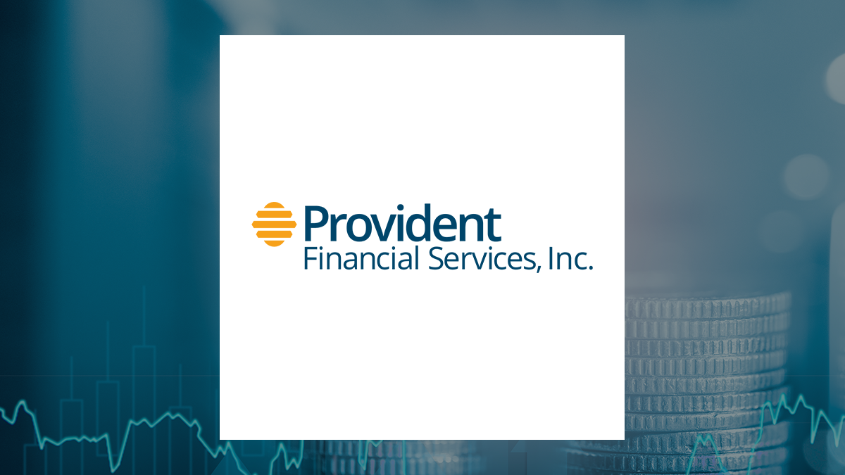 Provident Financial Services logo with Finance background