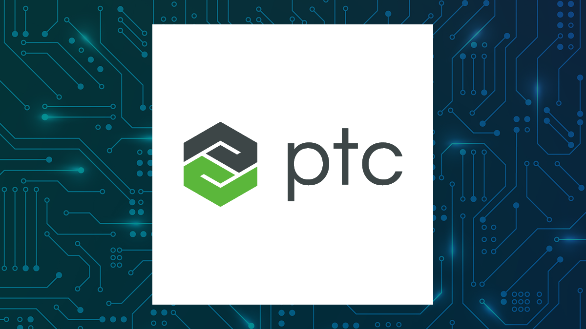 PTC logo with Computer and Technology background
