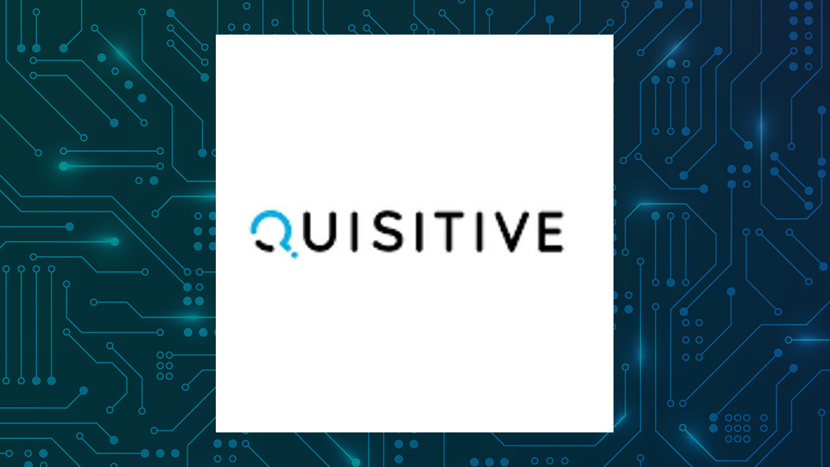 Quisitive Technology Solutions logo with Computer and Technology background