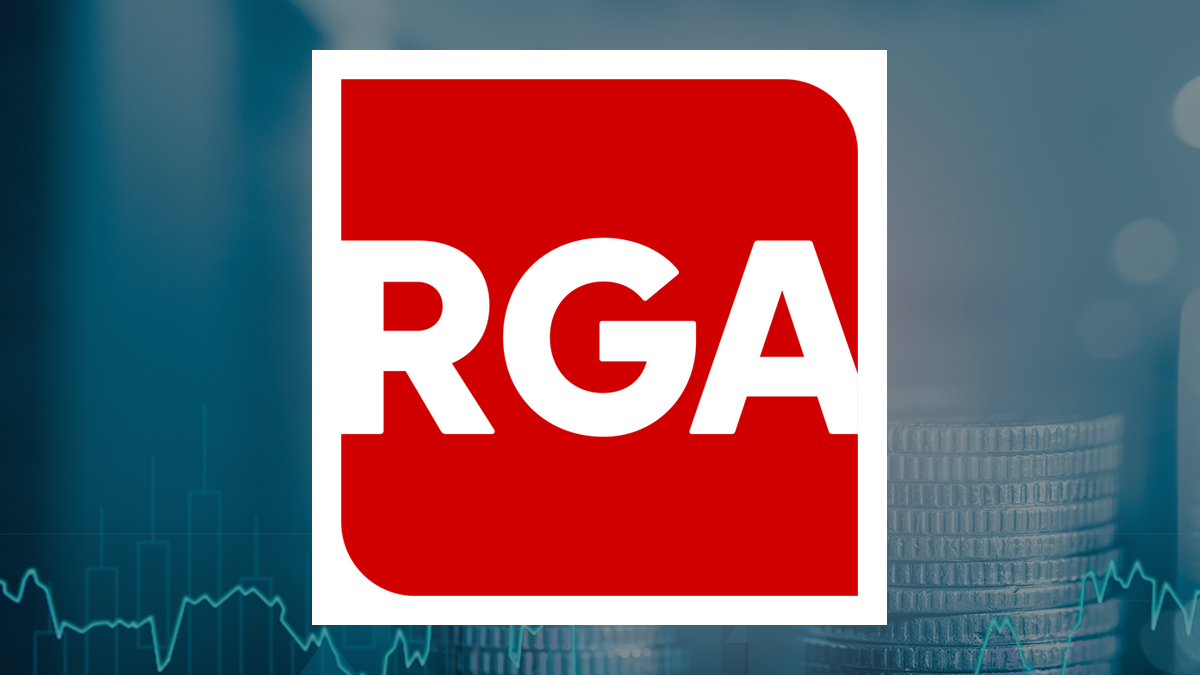 Reinsurance Group of America logo with Finance background