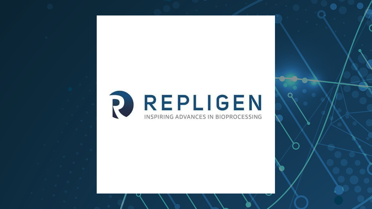 Repligen logo with Medical background