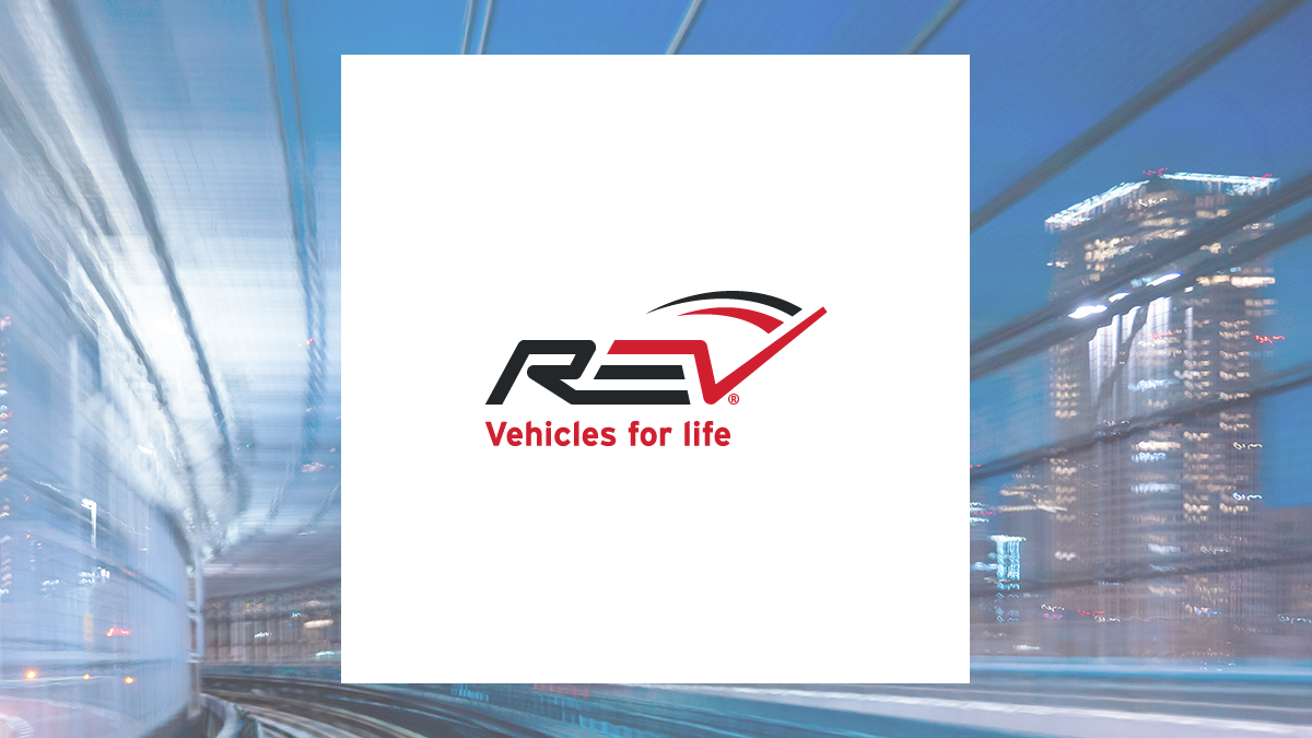 REV Group logo with Transportation background