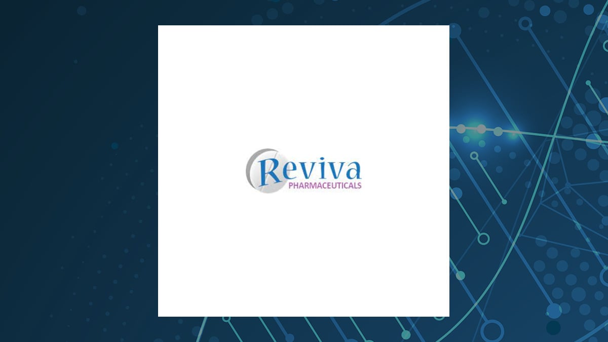 Reviva Pharmaceuticals logo with Medical background